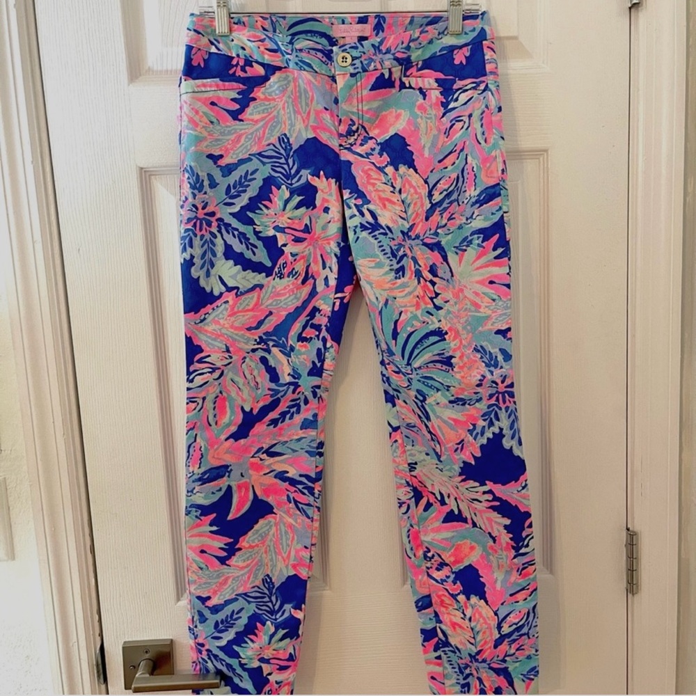 Lilly Pulitzer Pants Sz.4 Pink print vacation tropical